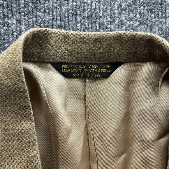 Strathmore by Anderson Little Men's Suit Jacket Beige Size 42 Long - Picture 3 of 10